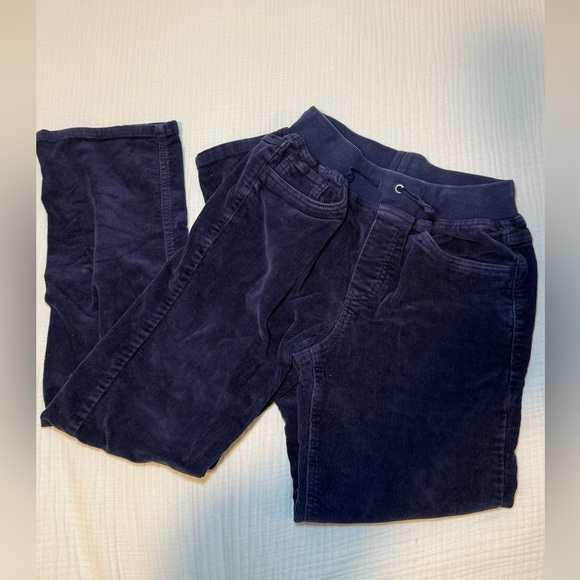 Hanna Andersson Pull-On Classic Corduroy Pants Navy Blue Size 12 - Picture 3 of 7